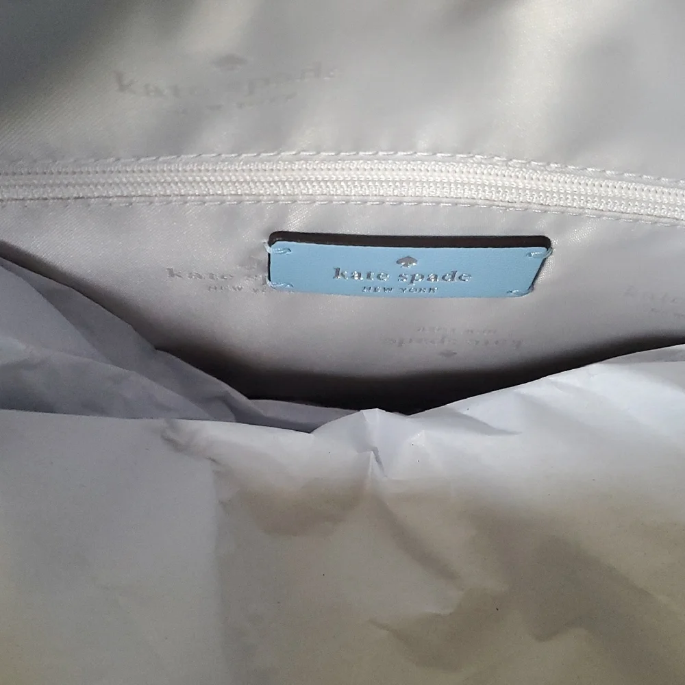 Kate Spade Montauk Blue Flower Quilted Medium Tote NWT - Picture 4 of 4